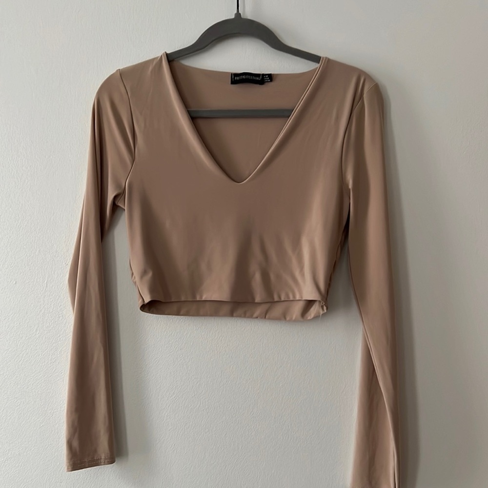 Pretty Little Thing Long Sleeve Crop Top